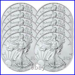 Presale Lot of 10 2021 $1 American Silver Eagle 1 oz Brilliant Uncirculated