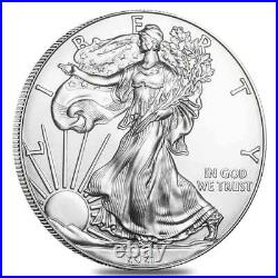 Roll Of 15 2021 American 1oz Silver Eagle Coin 999 Fine Silver Beautiful Coins