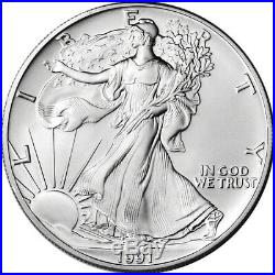 Roll of 20 1991 American Silver Eagle NGC Gem Uncirculated