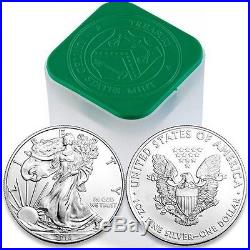 Roll of 20 2010 Silver American Eagle 1 Troy oz. 999 Fine Silver Coins