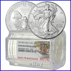 Roll of 20 2013-(S) American Silver Eagle NGC Gem Uncirculated