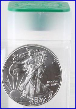 Roll of 20 2014 1 oz Silver American Eagle $1 Coin BU (Lot, Tube of 20) C0055
