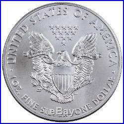 Roll of 20 2015 1 Troy Oz. 999 Fine Silver American Eagle $1 BU Coins SKU33772