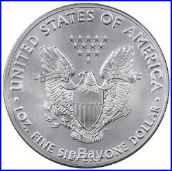 Roll of 20 2016 1 Troy Oz. 999 Fine American Silver Eagle BU Coins SKU38287