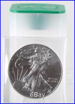 Roll of 20 2016 1 oz Silver American Eagle $1 Coin AU (Lot, Tube of 20)C0057