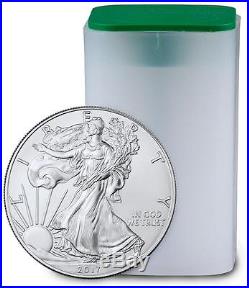 Roll of 20 2017 Silver American Eagles 1oz. 999 $1 Coins BU! Special Price