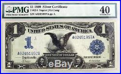 Series Of 1899 $1 Black Eagle Silver Certificate Note Fr#230 PMG XF40
