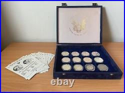 Set of 8 1oz Silver Proof Eagle Dollars + 3 Silver Dollars + Half Dollar