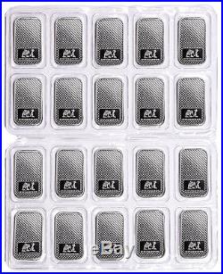 Sheet of 20 SilverTowne Mint Eagle Design 1 Troy oz. 999 Silver Bar SKU48251