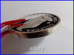 Silver BIG coin 54 gr. 925 (50 gr fine) Spain Juan Carlos I imperial Eagle