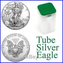 Silver Eagle Tube 20 X 1 oz silver coin + plastic tube