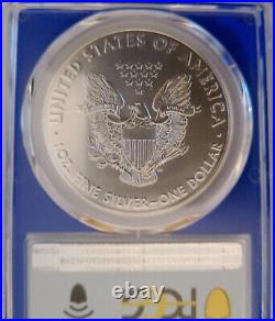 T1/p and T2/w 1oz silver eagles both PCGS MS70 best examples of this bu coin