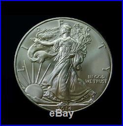 Tube Of 20 Silver 2014 American Eagle 1oz. 999 Bullion Coins