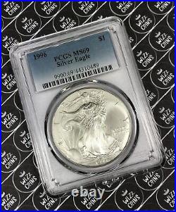 UK SELLER 1996 $1 1oz Silver Eagle T-1 PCGS MS69 Graded Silver Bullion Coin USA