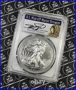 UK SELLER 2021 $1 1oz Silver Eagle Type-1 PCGS MS70 Graded Silver Bullion Coin