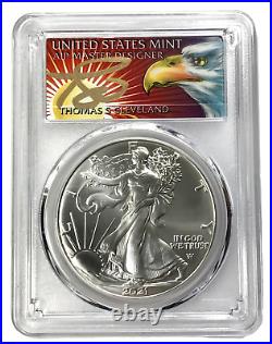 UK SELLER 2021 $1 1oz Silver Eagle Type-2 F-S PCGS MS70 Graded Silver Coin USA