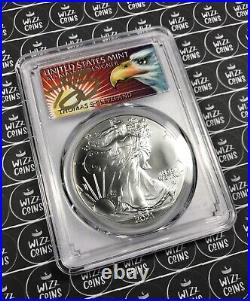 UK SELLER 2021 $1 1oz Silver Eagle Type-2 F-S PCGS MS70 Graded Silver Coin USA