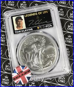 UK SELLER 2022 $1 American Silver Eagle1oz PCGS MS70 Legends of Life Tom Glavine