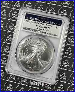 UK SELLER 2022-W $1 Silver Eagle 1oz T2 FDOI PCGS MS70 Graded Bullion Coin USA