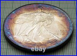 UNITED STATES 1994 1 DOLLAR, American Silver Eagle COLOUR TONED 1oz BULLION COIN