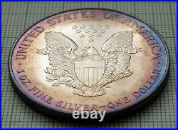 UNITED STATES 1994 1 DOLLAR, American Silver Eagle COLOUR TONED 1oz BULLION COIN
