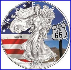 USA 1 $2014 Silver Eagle-route 66 (4.) 1 OZ Silver ST