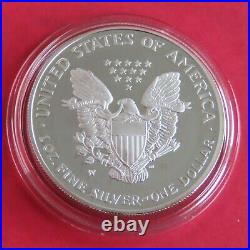 USA 2003 W ONE DOLLAR 1oz. 999 SILVER PROOF EAGLE