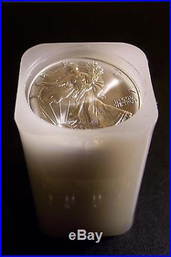 USA 2006, 20 x 1 ounce. 999 silver Silver Eagle bullion coins in tube