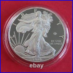 USA 2020 W V75 PRIVY ONE DOLLAR 1oz. 999 SILVER PROOF EAGLE