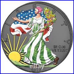 USA 4 x 1 Dollar 2017 Silver Eagle 4 Jahreszeiten Satz 4 x 1 Oz Silber ST