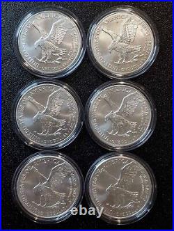 USA United States Silver Eagle Dollar 2022 Colorized American Wildlife Full Set