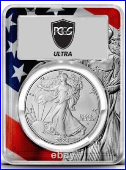 Ultra Breaks HEATWAVE SP 70 Burnished 1 Oz Silver Eagle SEALED! Most Gold Chase