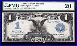 VERY NICE Bold & Crisp VF 1899 $1 BLACK EAGLE Silver Cert! PMG 20! R4078950A