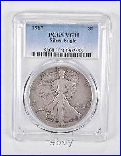 VG10 1987 American Silver Eagle PCGS Lowball 1781