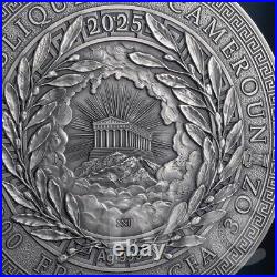 Zeus The Great Greek Mythology 3 oz Antique finish Silver Coin CFA Cameroon 2025 Zeus The Great Greek Mythology 3 oz Antique finish Silver Coin CFA Cameroon 2025