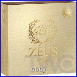Zeus The Great Greek Mythology 3 oz Antique finish Silver Coin CFA Cameroon 2025 Zeus The Great Greek Mythology 3 oz Antique finish Silver Coin CFA Cameroon 2025